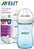 AVENT Butelka niemowlęca Natural 260 ml + Natural 260 ml – niebieska AVENT Butelka niemowlęca Natural 260 ml + Natural 260 ml – niebieska