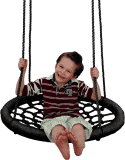 WOODY Houpací kruh (průměr 85cm) - černý WOODY Houpací kruh (průměr 85cm) - černý