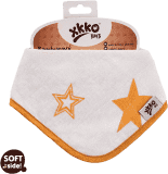KIKKO Bambusový slintáček/šátek Stars (1 ks) – orange KIKKO Bambusový slintáček/šátek Stars (1 ks) – orange