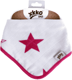 KIKKO Bambusowy śliniaczek/ściereczka Stars (1 szt.) – magenta KIKKO Bambusowy śliniaczek/ściereczka Stars (1 szt.) – magenta