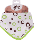 KIKKO Bambusowy śliniaczek/ściereczka Spirals&Bubbles (1 szt.) – lime bubbles KIKKO Bambusowy śliniaczek/ściereczka Spirals&Bubbles (1 szt.) – lime bubbles