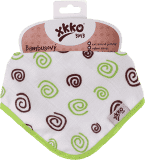 KIKKO Bambusowy śliniaczek/ściereczka Spirals&Bubbles (1 szt.) – lime spirals KIKKO Bambusowy śliniaczek/ściereczka Spirals&Bubbles (1 szt.) – lime spirals