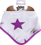 KIKKO Bambusový slintáček/šátek Stars (1 ks) – lilac KIKKO Bambusový slintáček/šátek Stars (1 ks) – lilac