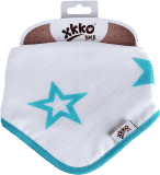 KIKKO Bambusový slintáček/šátek Stars (1 ks) – turquoise KIKKO Bambusový slintáček/šátek Stars (1 ks) – turquoise