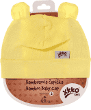 KIKKO Bambusová dětská čepička Colours, vel. 3 - lemon KIKKO Bambusová dětská čepička Colours, vel. 3 - lemon