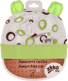 KIKKO Bambusová dětská čepička Bubbles vel. 3 - lime KIKKO Bambusová dětská čepička Bubbles vel. 3 - lime