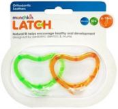 MUNCHKIN Latch Silikonový dudlík 6m+, 2ks, zeleno-oranžová MUNCHKIN Latch Silikonový dudlík 6m+, 2ks, zeleno-oranžová