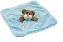 TEDDIES Chrastítko usínáček plyš zvířátko 27x27cm, modrá TEDDIES Chrastítko usínáček plyš zvířátko 27x27cm, modrá