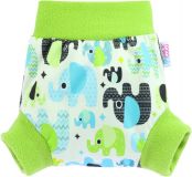 PETIT LULU Pull-up svrchní kalhotky S - Sloníci tyrkys PETIT LULU Pull-up svrchní kalhotky S - Sloníci tyrkys