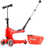 MICRO Mini2go Deluxe Plus odrážedlo/koloběžka - červená (red) MICRO Mini2go Deluxe Plus odrážedlo/koloběžka - červená (red)