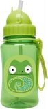 SKIP HOP Zoo Lahvička s brčkem 350 ml – Chameleon SKIP HOP Zoo Lahvička s brčkem 350 ml – Chameleon