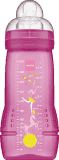 MAM Baby Bottle - láhev, savička vel.3, 330 ml růžová – náhodný motiv MAM Baby Bottle - láhev, savička vel.3, 330 ml růžová – náhodný motiv