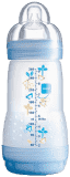 MAM Butelka antykolkowa, smoczek rozm.2, 260ml, niebieska - losowy motyw MAM Butelka antykolkowa, smoczek rozm.2, 260ml, niebieska - losowy motyw