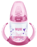 NUK First Choice Láhev na učení PP 150 ml, silikonové pítko (6-18 m) – růžová NUK First Choice Láhev na učení PP 150 ml, silikonové pítko (6-18 m) – růžová