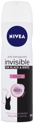 NIVEA Spray Antiperspirant Black&White Clear 150 ml