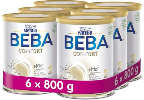 6x BEBA COMFORT 2 HM-O 800 g - Pokračovací kojenecké mléko