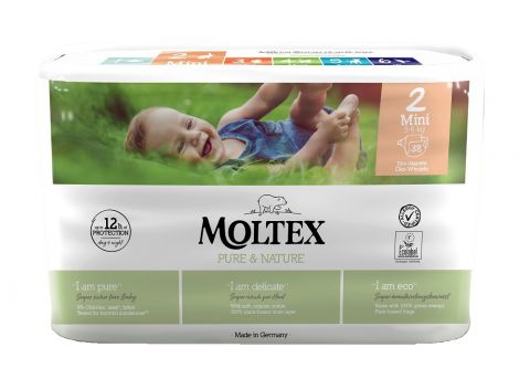 MOLTEX Plenky Pure & Nature Mini 3-6 kg (38 ks)