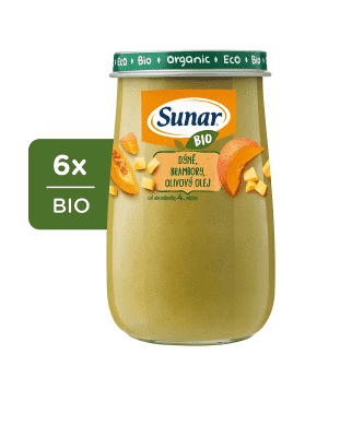 6x SUNAR BIO Dýně, brambory, olivový olej 190 g