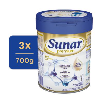3x SUNAR Premium 1, 700 g