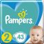 PAMPERS New Baby-Dry 2 (4-8 kg) 215 ks MESAČNÁ ZÁSOBA - jednorazové plienky