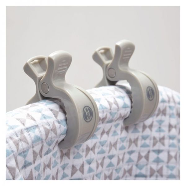 LODGER Klipy na kočárek Swaddle Clip 4 ks Mist Feedo.cz